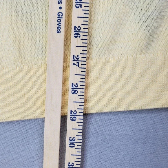 Roundtree York Sweater Men XL Yellow Knit Gray Blue Argyle Wool Blend Preppy Y2K - Picture 7 of 14